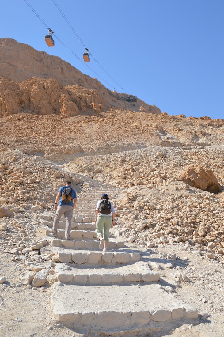 Visite du site de Qumran. © Pierre-Louis Lensel / Diocèse de Paris.