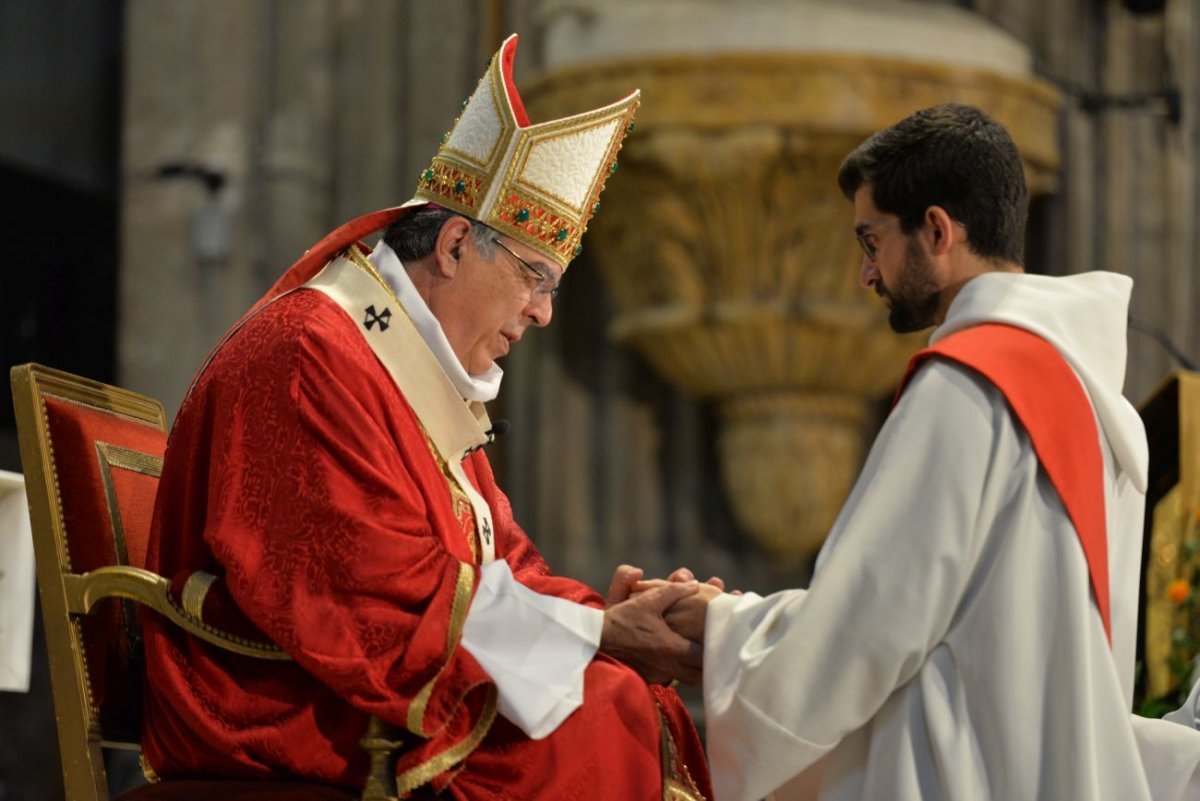 Ordinations sacerdotales 2021 à Saint-Sulpice. © Marie-Christine Bertin / Diocèse de Paris.