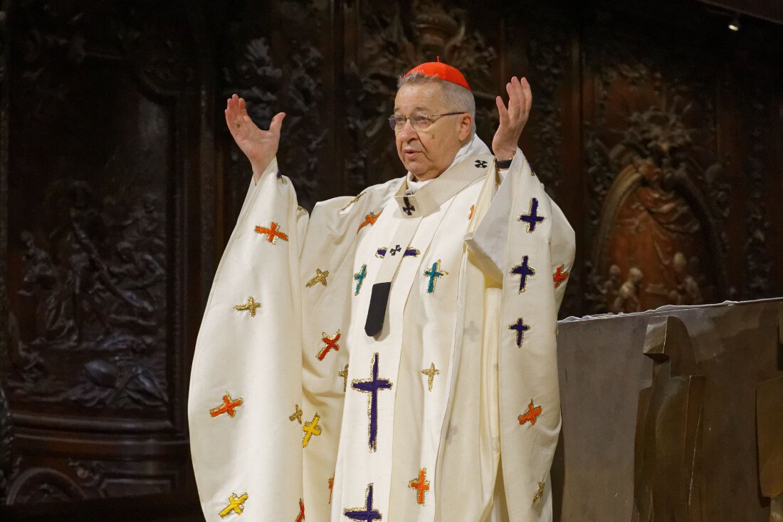 Accueil du cardinal André Vingt-Trois. © Yannick Boschat / Diocèse de Paris.