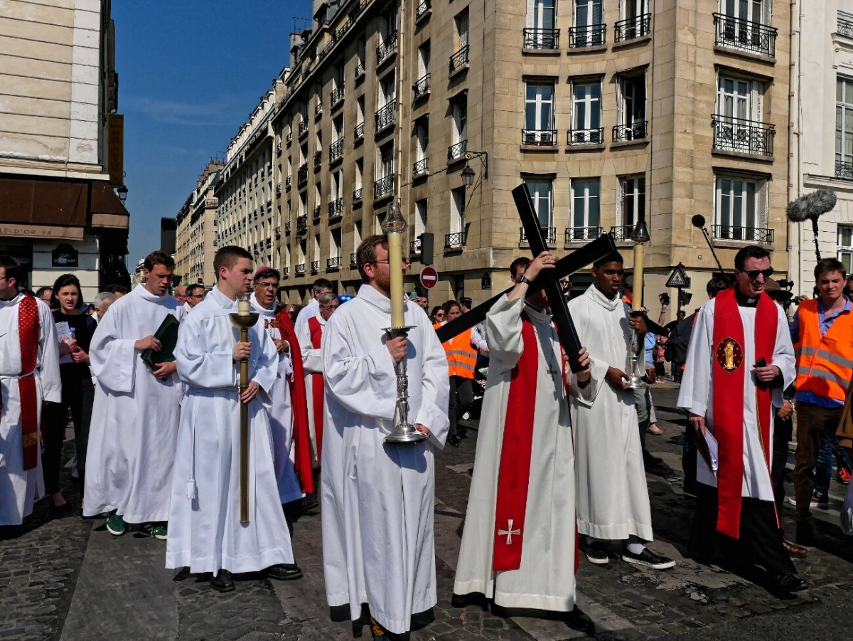 Chemin de croix de Notre-Dame de Paris. © Dominique Boschat / Diocèse de Paris.