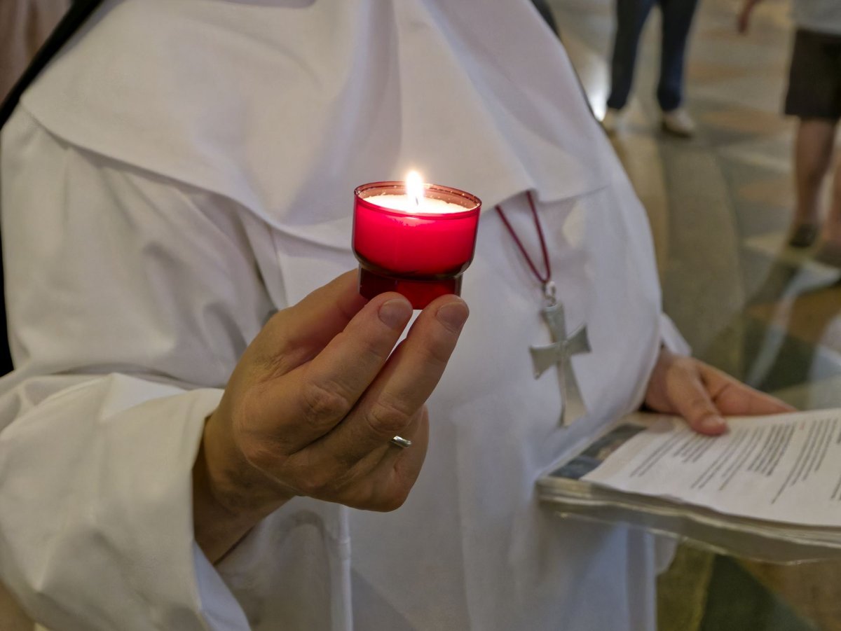 Veillée de l'espérance au Sacré-Cœur de Montmartre. © Yannick Boschat / Diocèse de Paris.