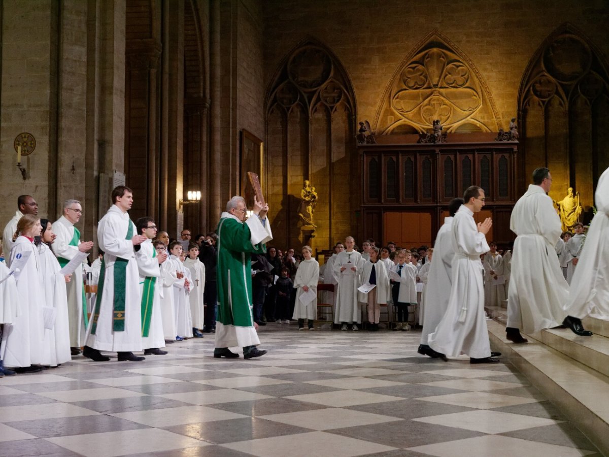 Messe à Notre-Dame de Paris. © Yannick Boschat / Diocèse de Paris.