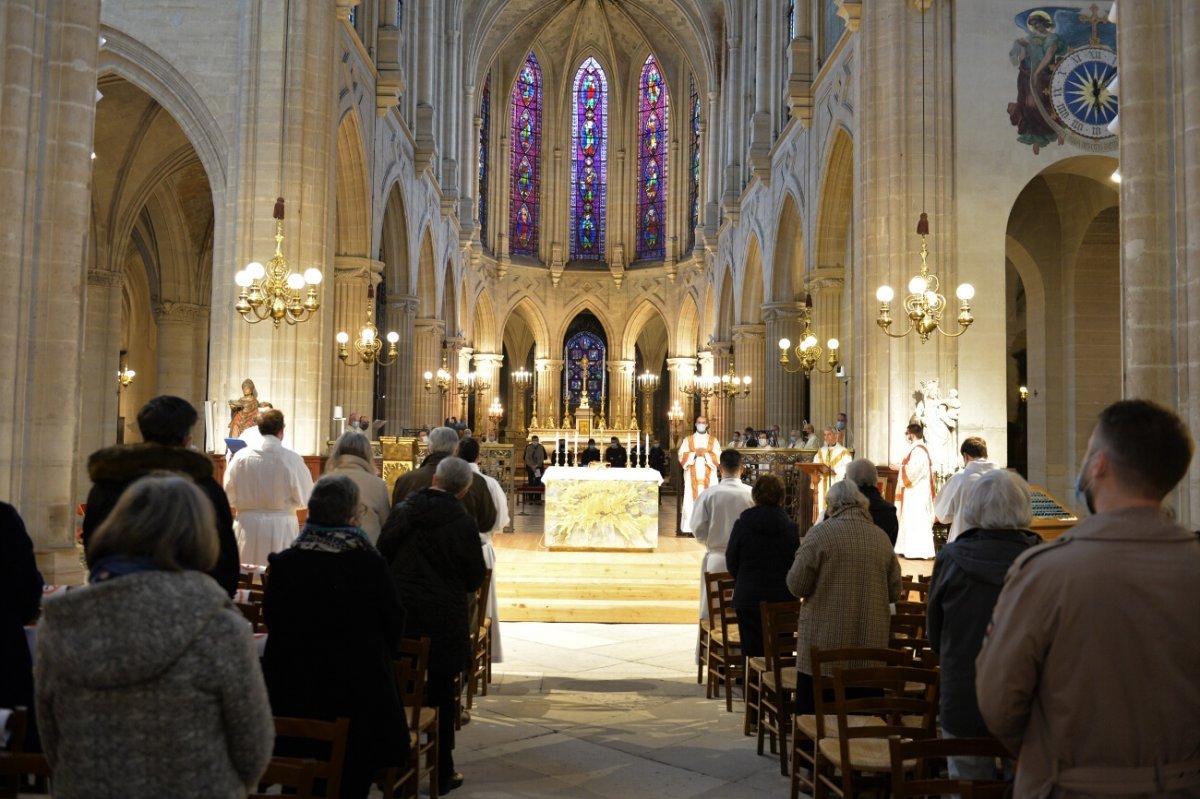 Institutions de séminaristes à Saint-Germain l'Auxerrois. © Marie-Christine Bertin / Diocèse de Paris.