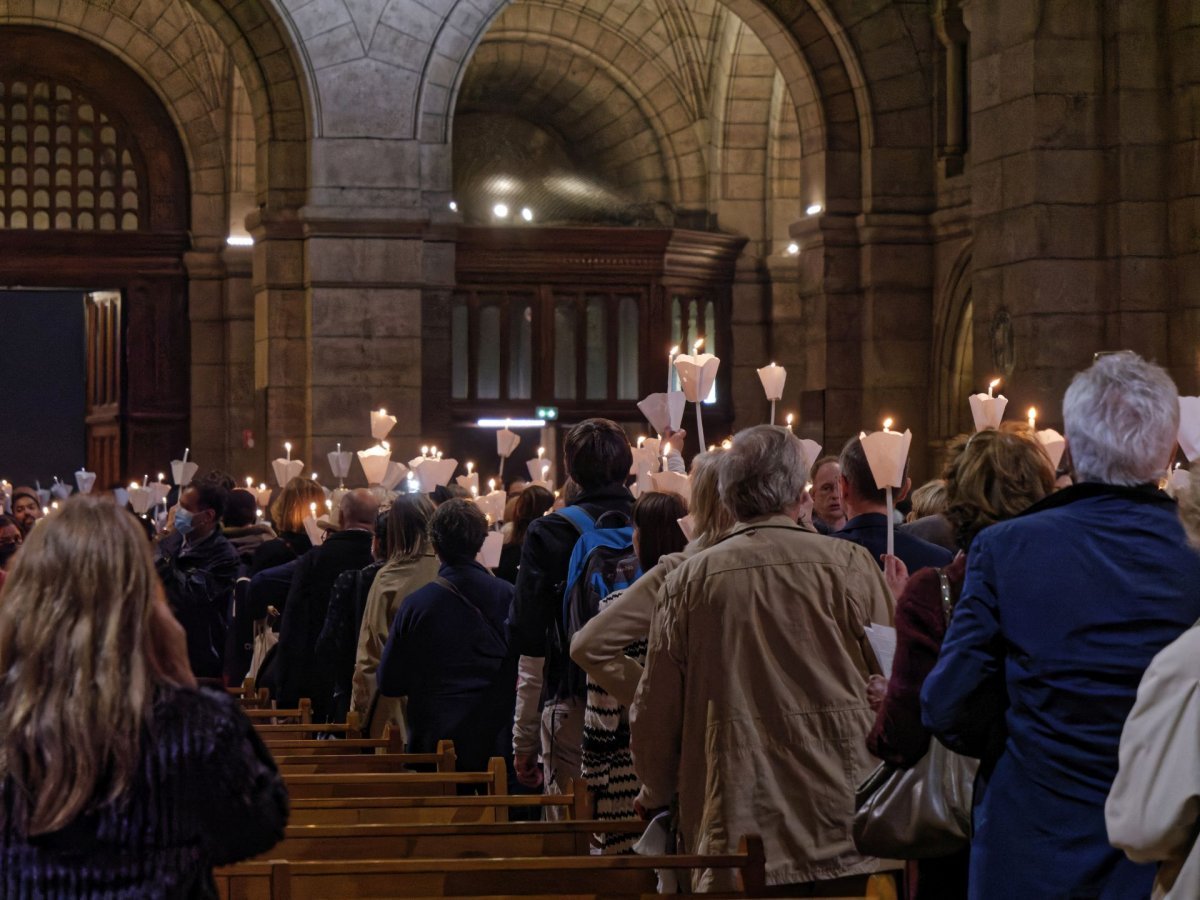 Messe pour la paix en union avec le pape François. © Yannick Boschat / Diocèse de Paris.