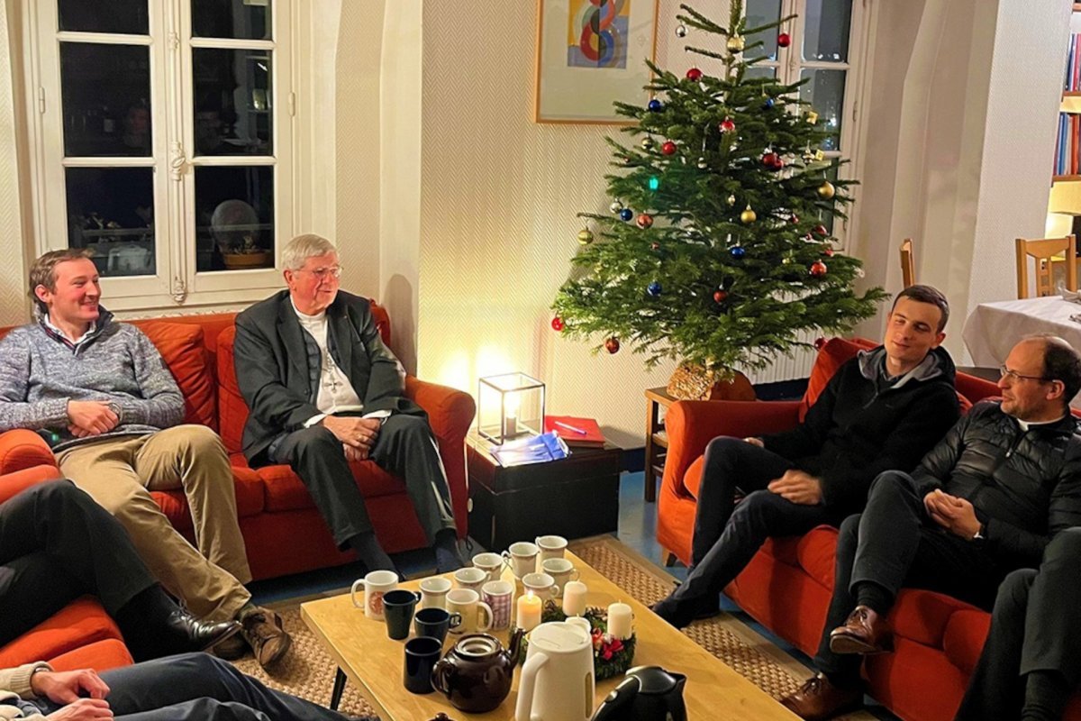 Visite de la Maison Saint-Germain du Séminaire de Paris. 6 décembre 2022. © Jason N..