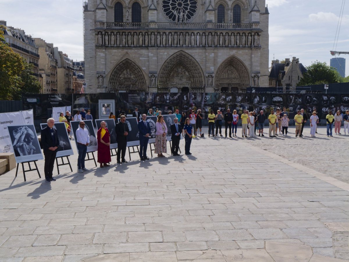 Rencontre interreligieuse dans le cadre des Jeux Olympiques 2024. © Yannick Boschat / Diocèse de Paris.