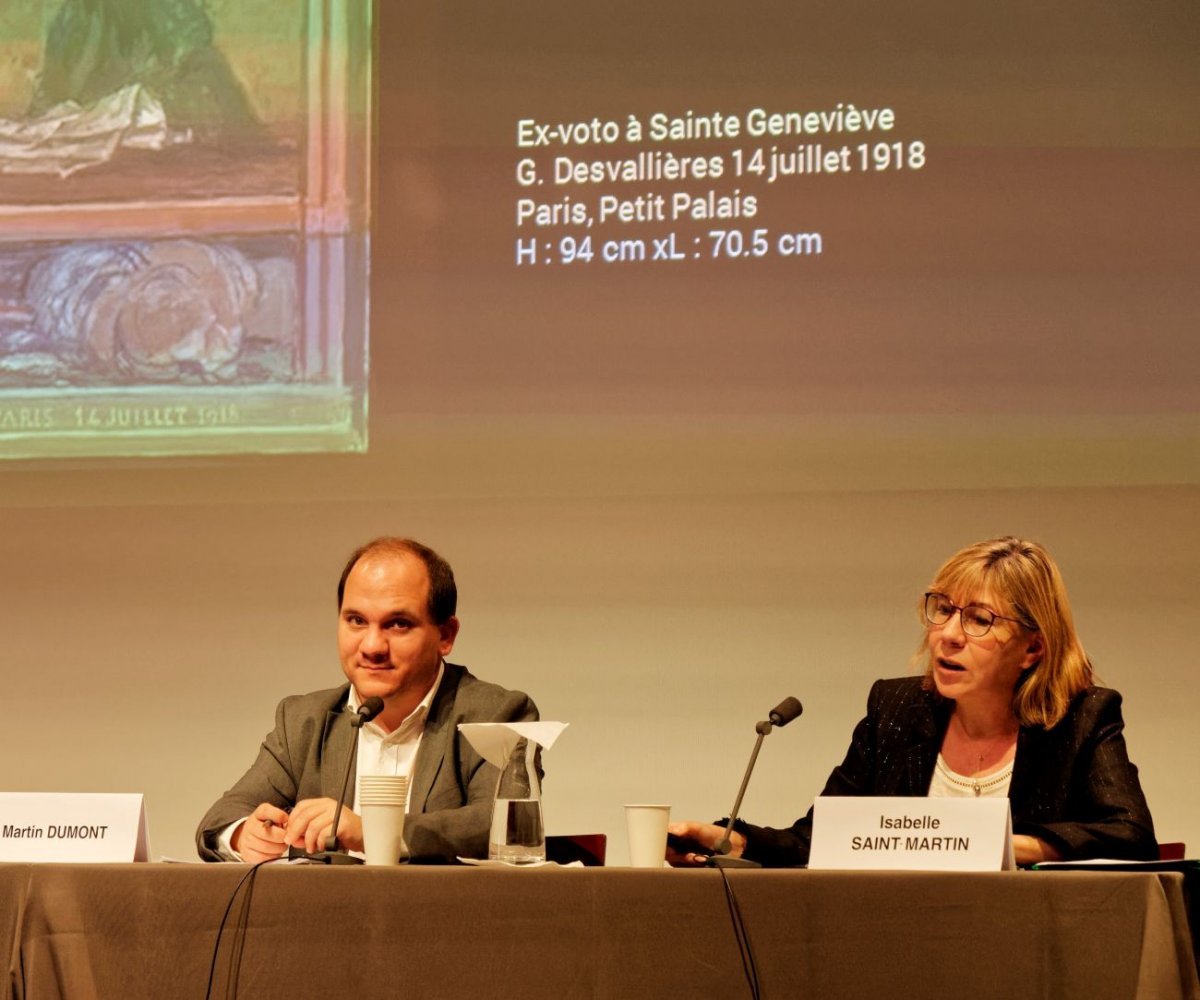 Colloque historique sur Geneviève. 5 novembre 2021, au Collège des Bernardins. © Yannick Boschat / Diocèse de Paris.