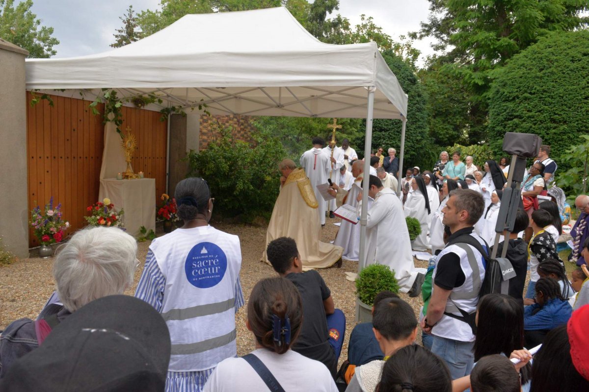 Fête-Dieu au Sacré-Cœur de Montmartre. © Marie-Christine Bertin / Diocèse de Paris.