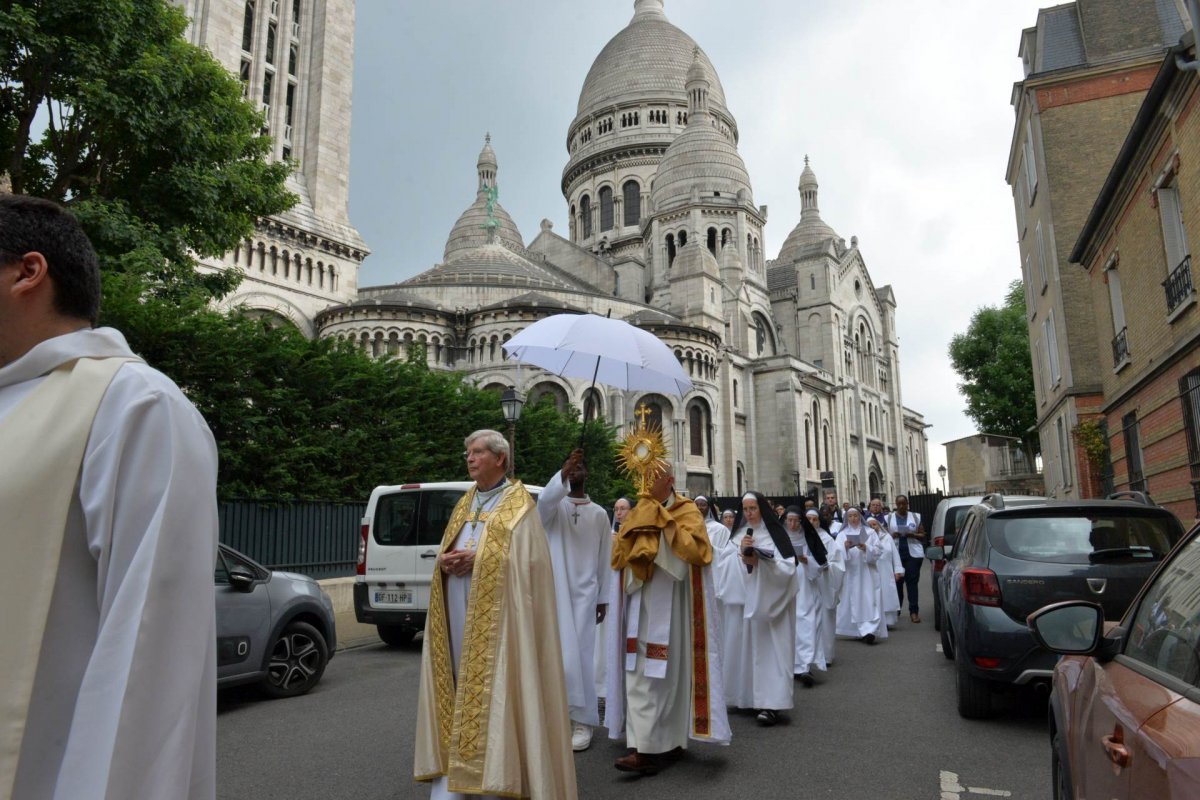 Fête-Dieu au Sacré-Cœur de Montmartre. © Marie-Christine Bertin / Diocèse de Paris.