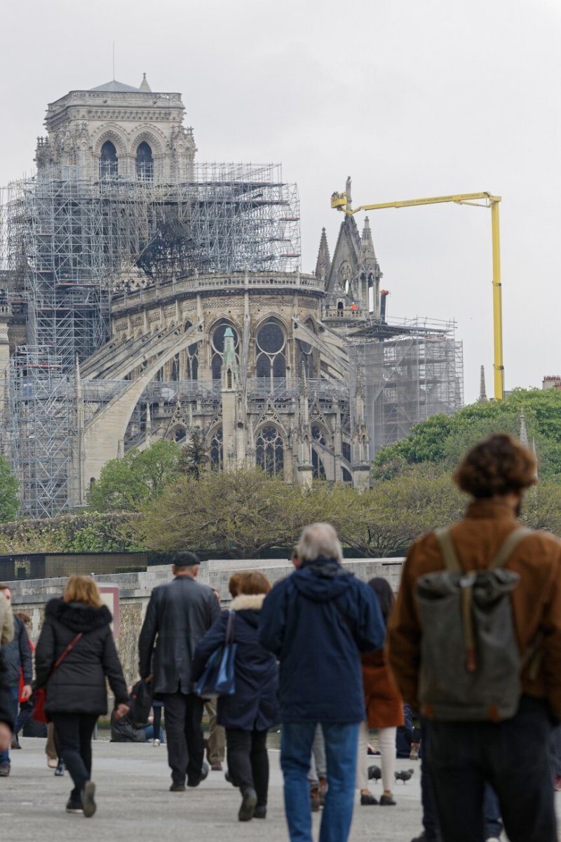 Notre-Dame de Paris, le jour d'après. © Yannick Boschat / Diocèse de Paris.