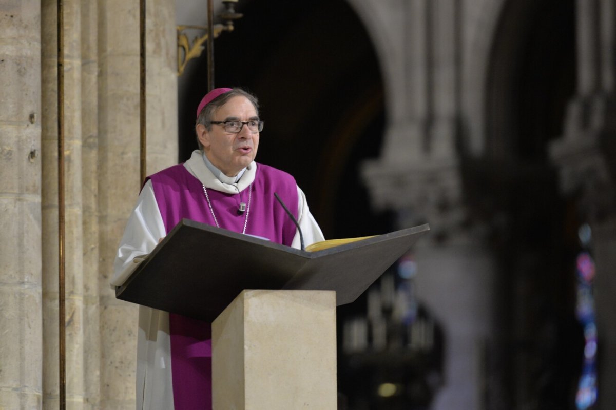 Homélie de Mgr Jérôme Beau, évêque auxiliaire de Paris. © Marie-Christine Bertin / Diocèse de Paris.