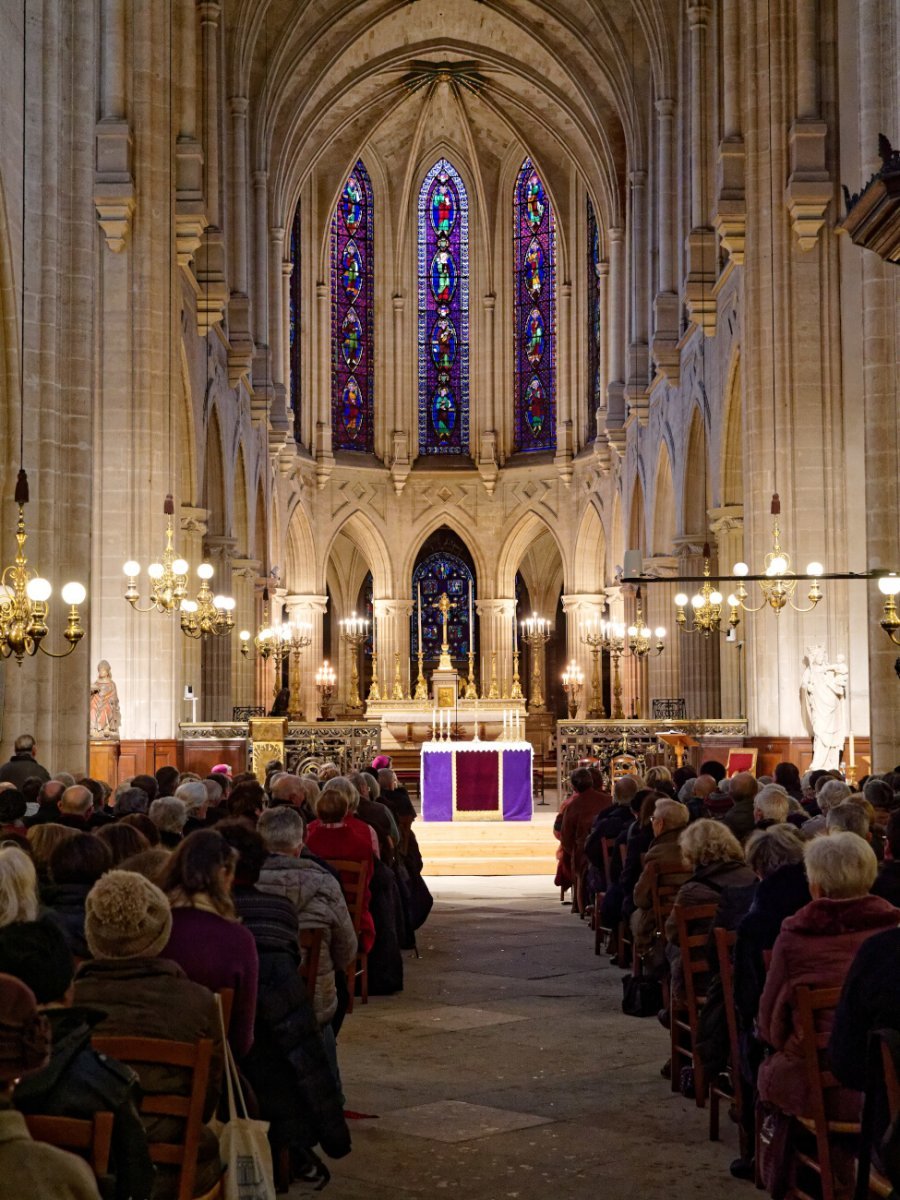 Conférence de carême de Notre-Dame de Paris du 1er mars 2020. © Yannick Boschat / Diocèse de Paris.