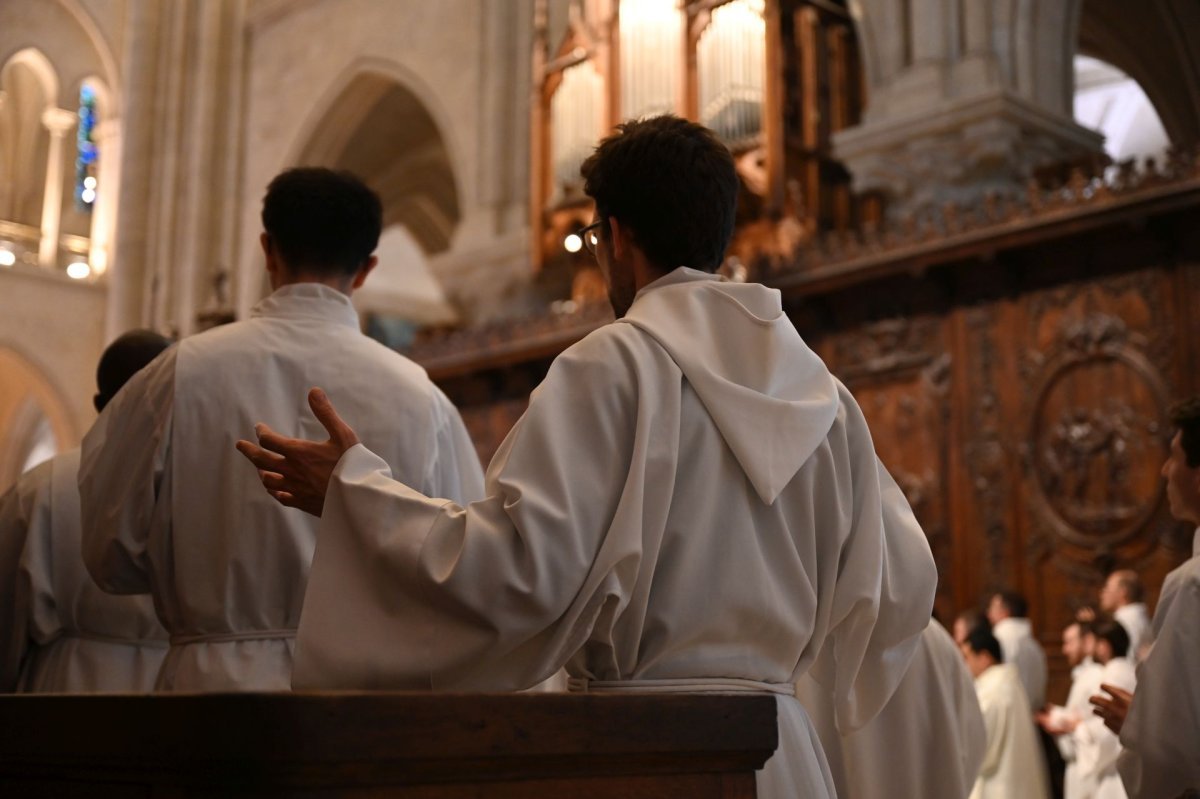Rencontre des séminaristes d'Île-de-France 2025. Célébration de la messe. © Marie-Christine Bertin / Diocèse de Paris.