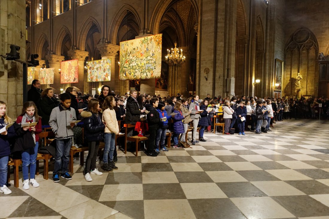 La journée s'est terminée par une messe à Notre-Dame de Paris. © Yannick Boschat / Diocèse de Paris.