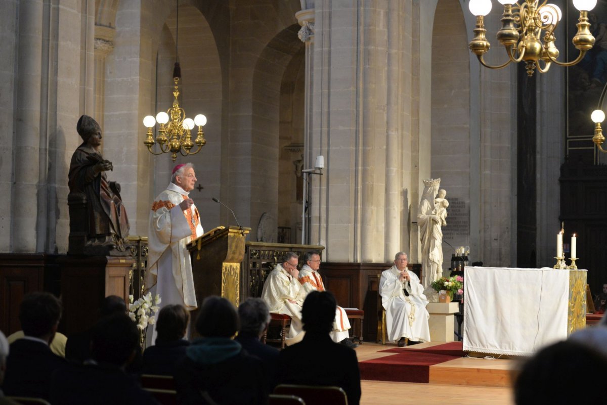 Jeudi saint 2023 à Saint-Germain l'Auxerrois. © Marie-Christine Bertin / Diocèse de Paris.