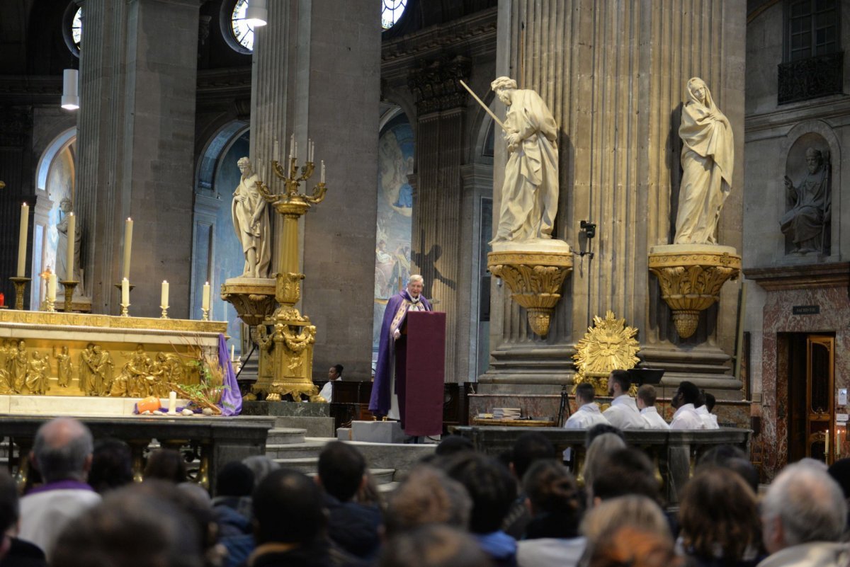 Appel décisif des catéchumènes 2023 - célébration de l'après-midi. © Marie-Christine Bertin / Diocèse de Paris.