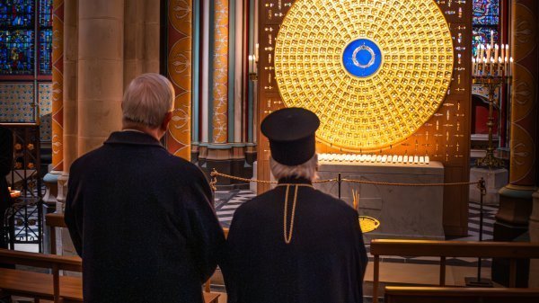 Visite de la cathédrale Notre-Dame de Paris par Sa Toute-Sainteté le Patriarche œcuménique Bartholomée Ier