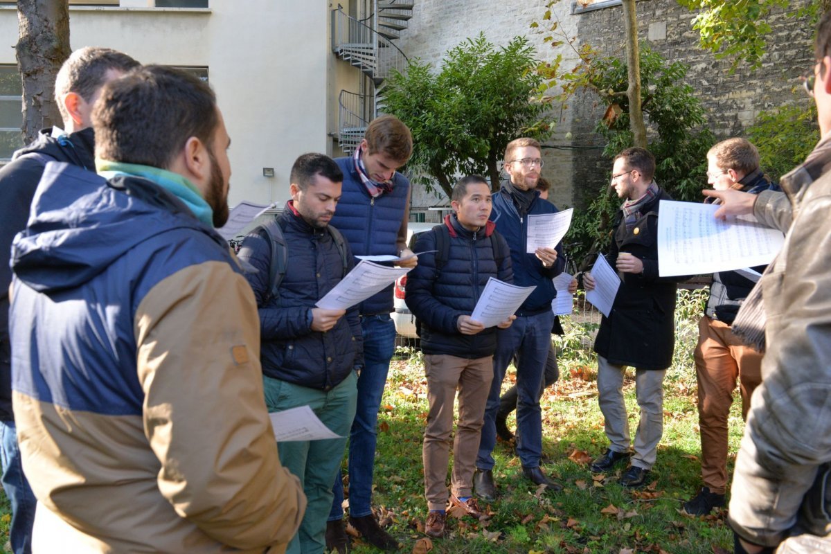 Rencontre des séminaristes d'Île-de-France. © Marie-Christine Bertin / Diocèse de Paris.