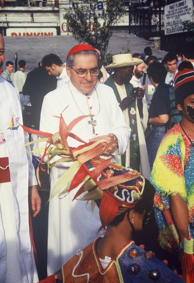 Lors des JMJ à Manille. En 1995. 