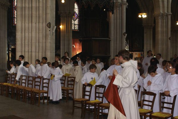 Rassemblement des servants de messe, Immaculée Conception. 