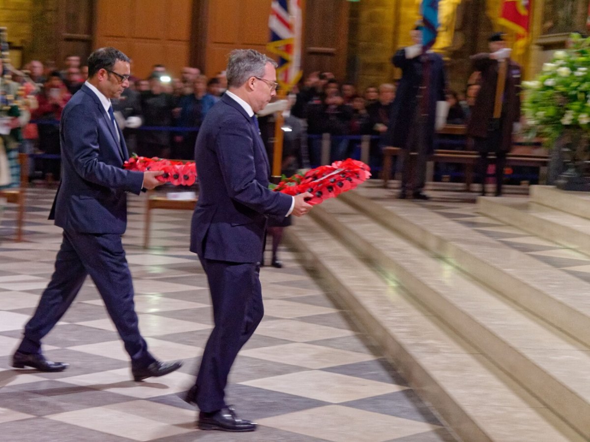 Célébration de commémoration du centenaire de l'armistice de la Grande (…). © Yannick Boschat / Diocèse de Paris.