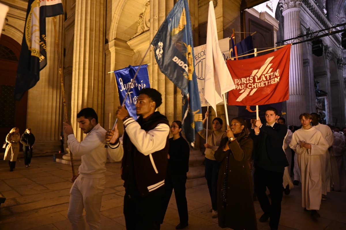 Messe des étudiants d'Île-de-France 2024. © Marie-Christine Bertin / Diocèse de Paris.