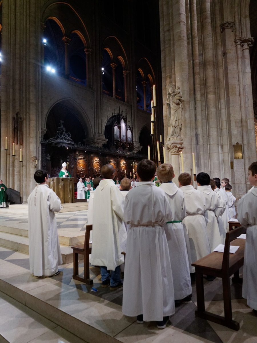 Messe à Notre-Dame de Paris. © Yannick Boschat / Diocèse de Paris.