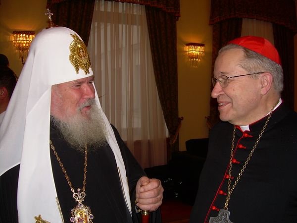 Octobre : Pèlerinage du Cardinal André Vingt-Trois en Russie. Le Cardinal André Vingt-Trois rencontre la patriarche de Moscou Alexis II. 