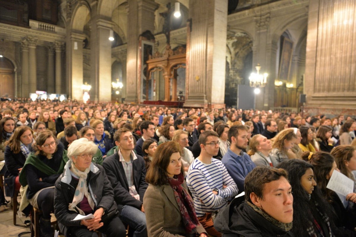 Messe des étudiants d'Île-de-France 2019. © Marie-Christine Bertin / Diocèse de Paris.