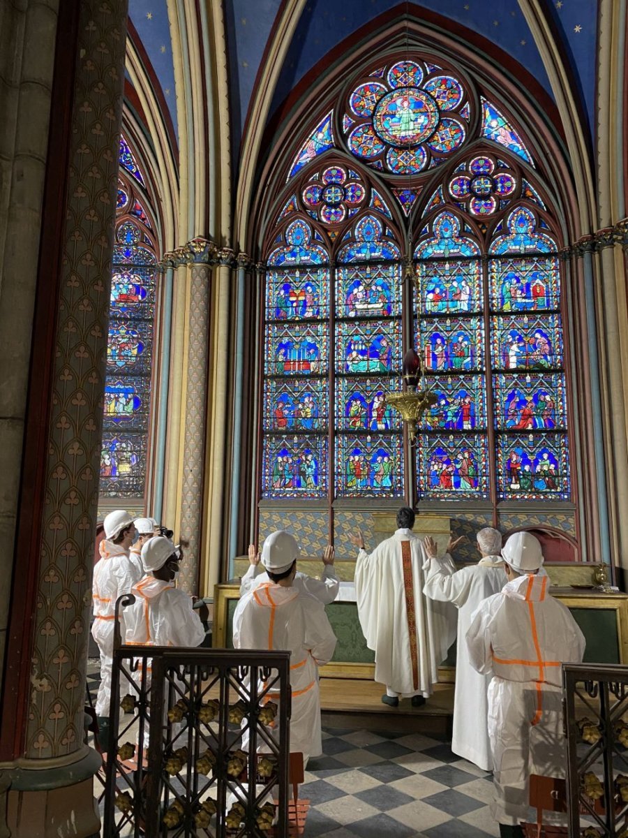 Messe de la dédicace de la cathédrale Notre-Dame de Paris 2021. © Aurélien Pasquet / Cathédrale Notre-Dame de Paris.