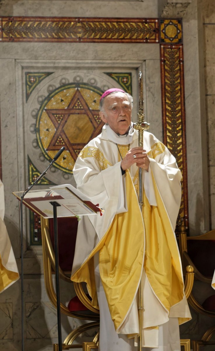 Messe pour la paix en union avec le pape François. © Yannick Boschat / Diocèse de Paris.