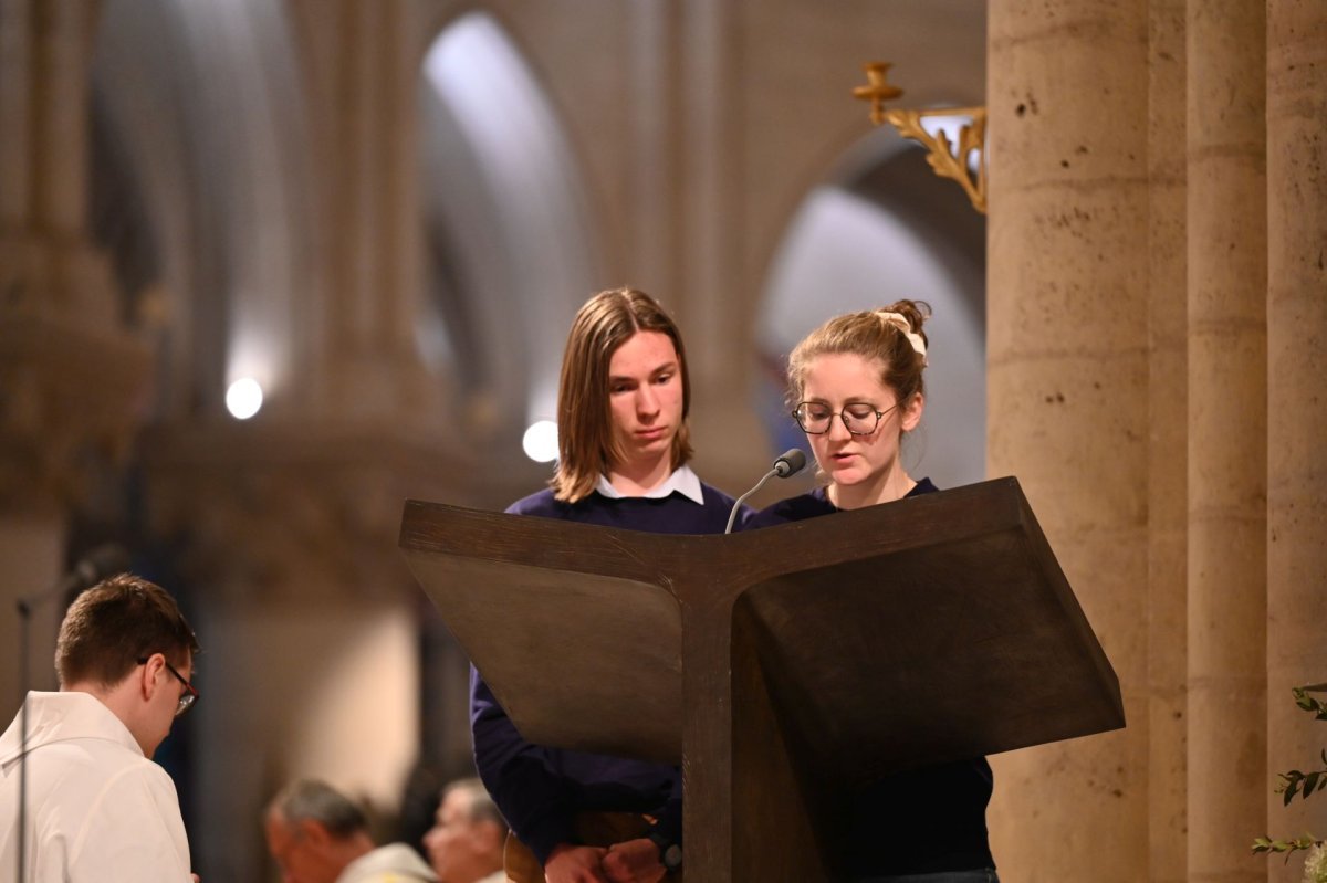 Messe des Jeunes à Notre-Dame de Paris. © Marie-Christine Bertin / Diocèse de Paris.