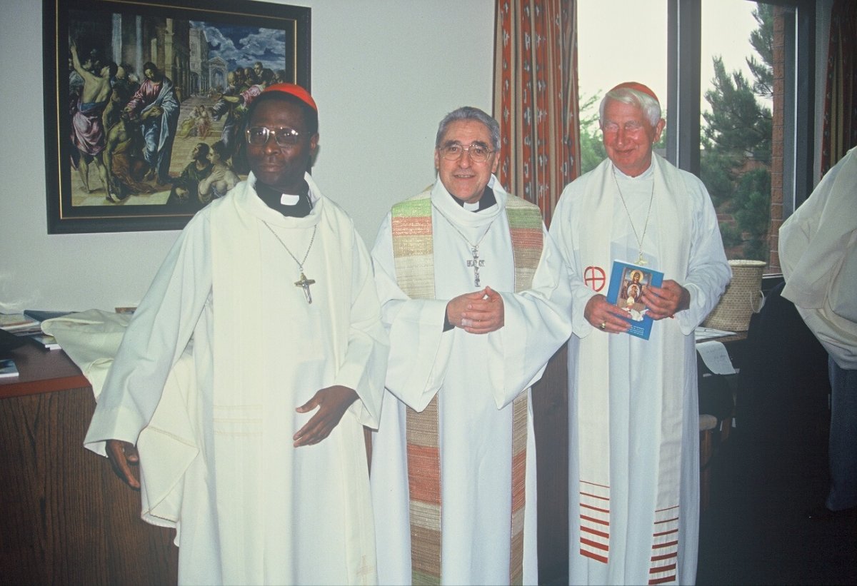 Les cardinaux Gantin, Lustiger et Humes à Denver. En 1993. 