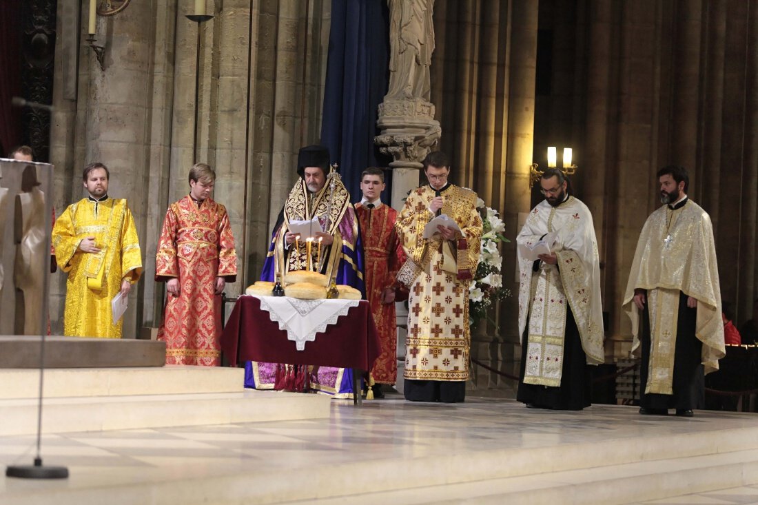 Vêpres orthodoxes à Notre-Dame de Paris. © Yannick Boschat / Diocèse de Paris.