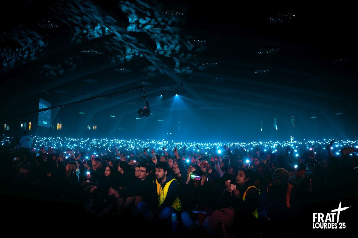 Frat de Lourdes 2025. Dimanche 13 avril 2025. © frat.org.