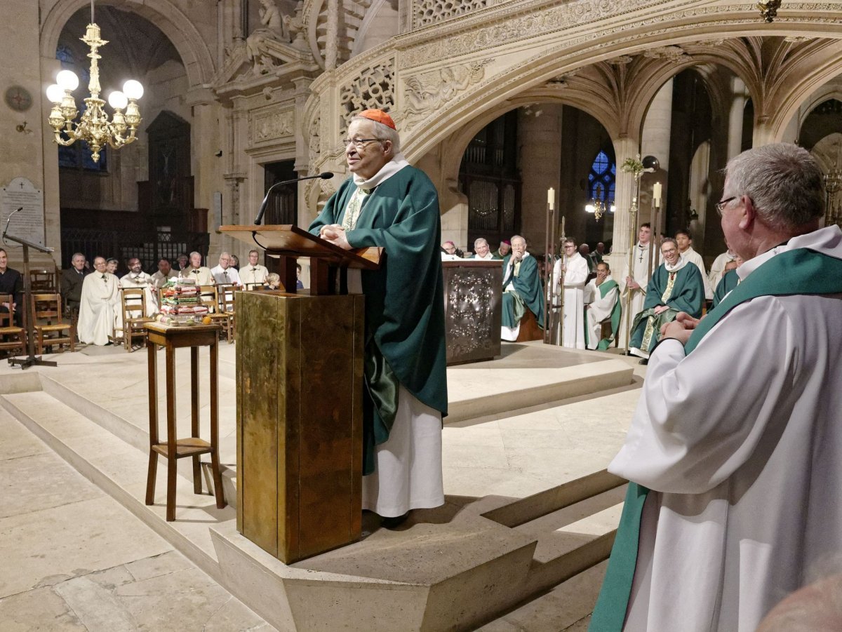 Anniversaire du cardinal André Vingt-Trois. © Yannick Boschat / Diocèse de Paris.