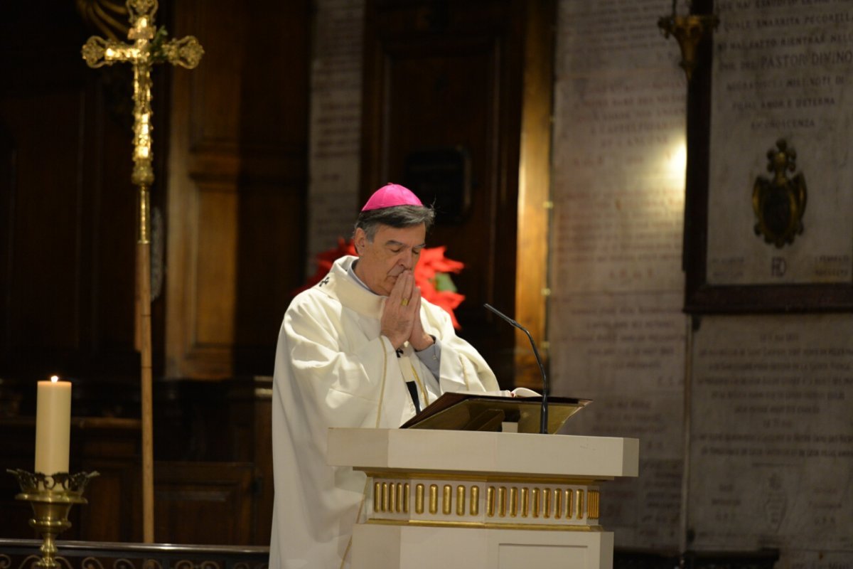 Solennité de Marie Mère de Dieu 2019 à Notre-Dame des Victoires. © Marie-Christine Bertin / Diocèse de Paris.