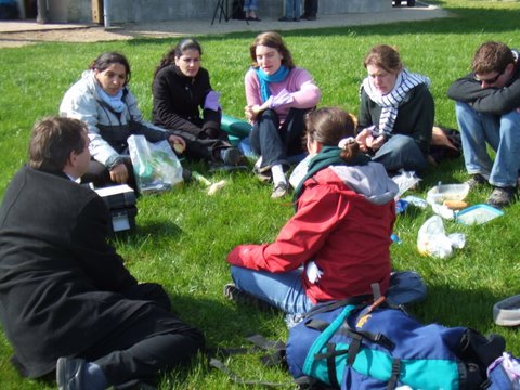 Pèlerinage des étudiants à Chartres 2007. © D. R..