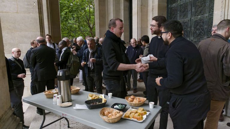 Jubilé des prêtres d'Île-de-France 2025. À Saint-Augustin, 8e. (c) Yannick Boschat / Diocèse de Paris.