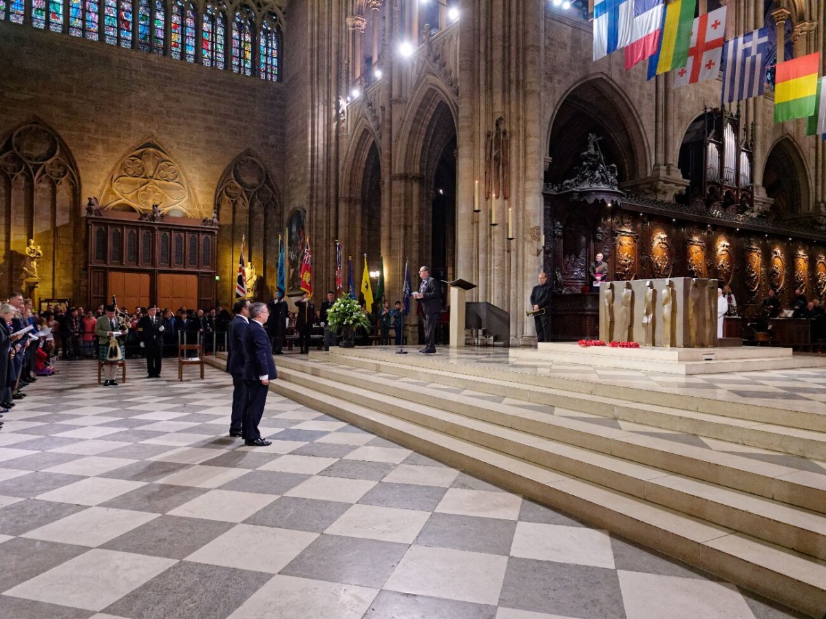 Célébration de commémoration du centenaire de l'armistice de la Grande (…). © Yannick Boschat / Diocèse de Paris.