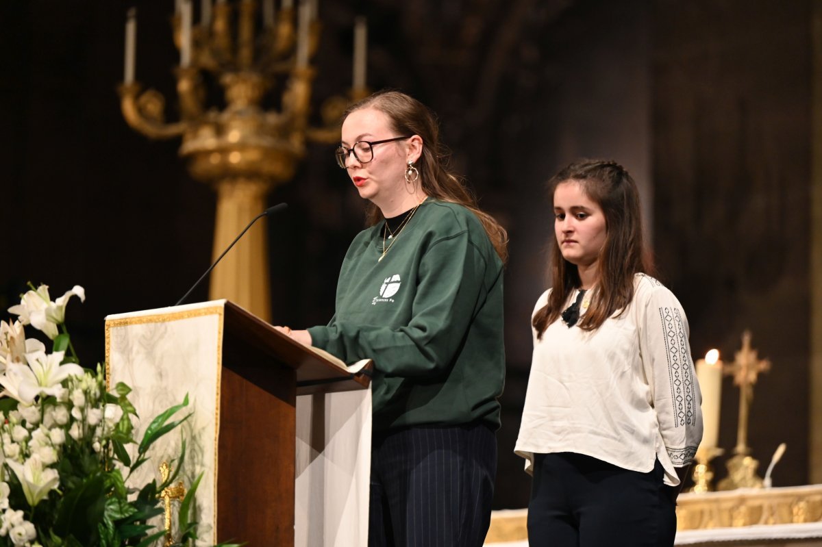 Messe des étudiants d'Île-de-France 2024. © Marie-Christine Bertin / Diocèse de Paris.