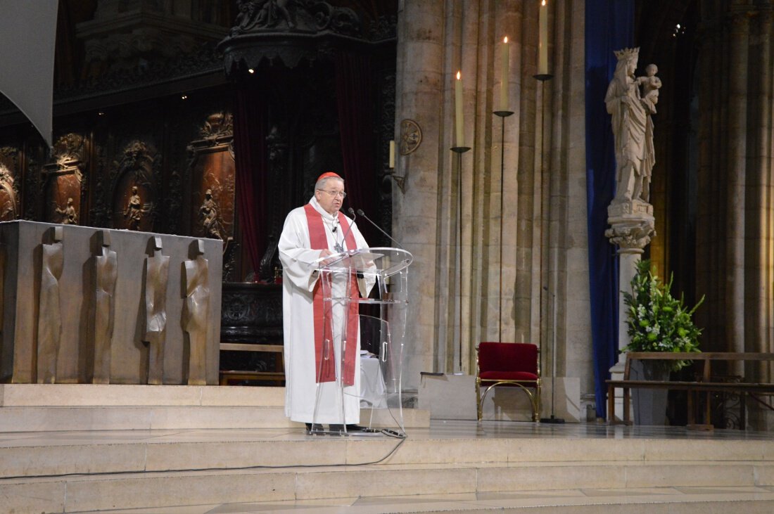 Intervention du cardinal André Vingt-Trois. © Ariane Rollier.