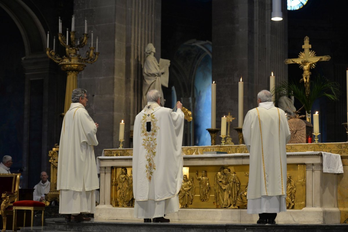 Messe chrismale 2023 à Saint-Sulpice. © Marie-Christine Bertin / Diocèse de Paris.