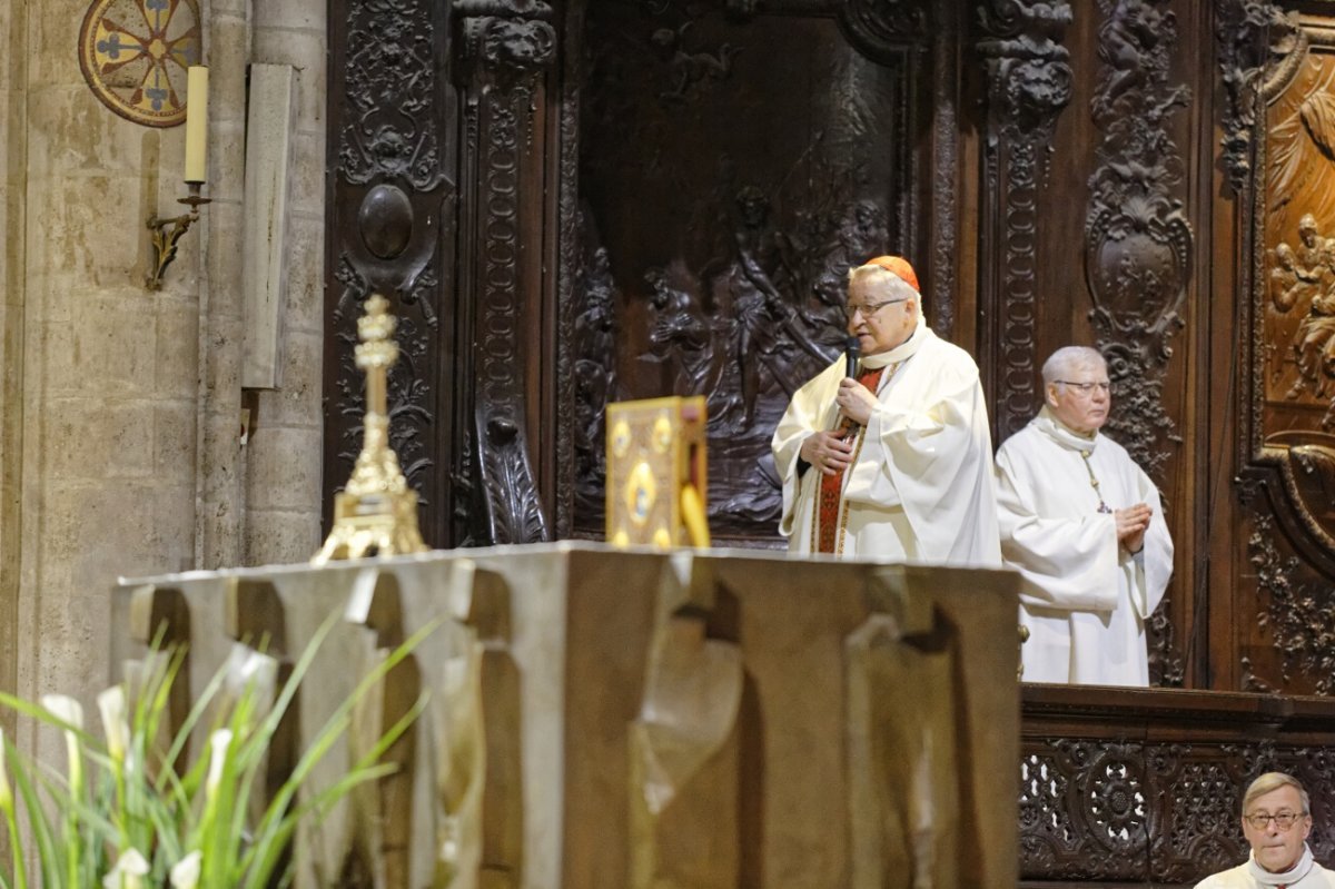 Cardinal André Vingt-Trois, archevêque émérite de Paris. © Yannick Boschat / Diocèse de Paris.