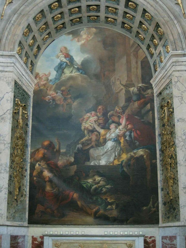 Le miracle des ardents (1767) par Gabriel François Doyen à Saint-Roch (1er). © C. D. A. S..