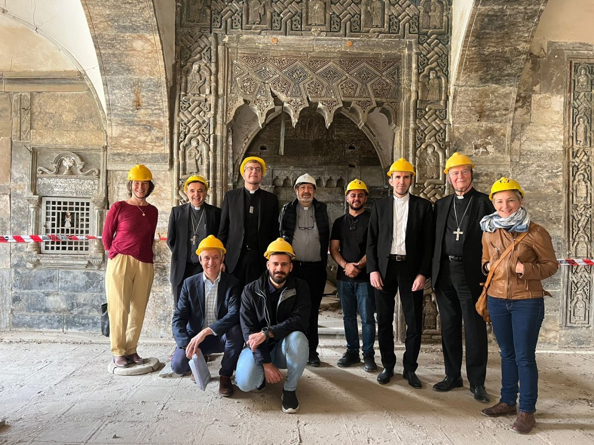 Visite de l'église Mar Toma syriaque-orthodoxe. © L'Œuvre d'Orient.