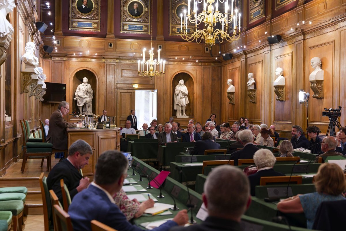 Journée à l'Institut de France. © Yannick Boschat / Diocèse de Paris.