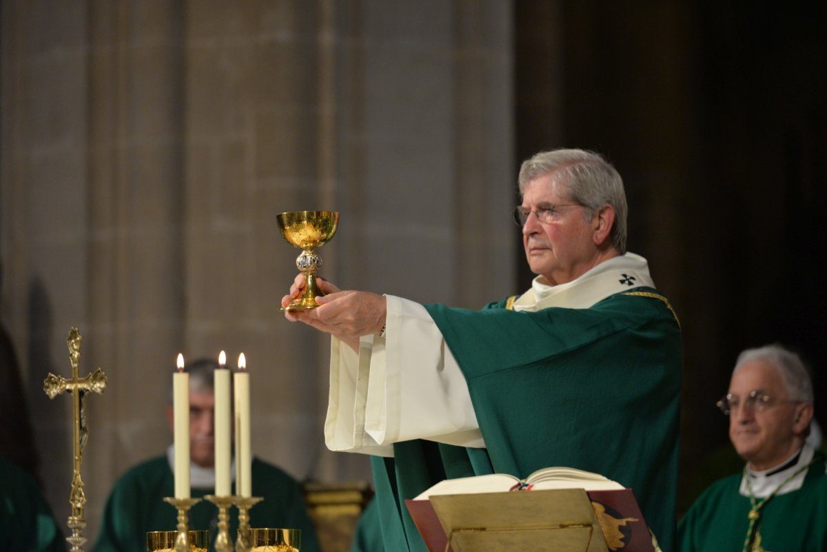 Imposition du pallium à Mgr Laurent Ulrich. © Marie-Christine Bertin / Diocèse de Paris.