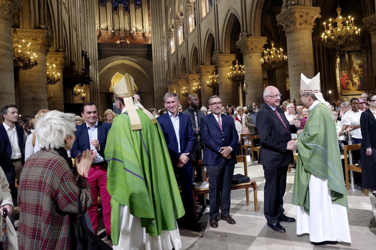 Messe d'action de grâce pour les ministères de Mgr Jérôme Beau et de (…). © Trung Hieu Do / Diocèse de Paris.