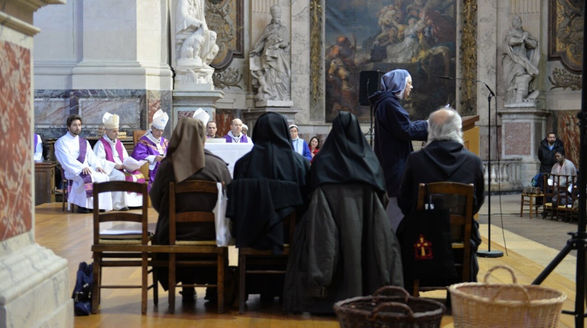 Appel décisif des jeunes catéchumènes 2019. © Marie-Christine Bertin / Diocèse de Paris.